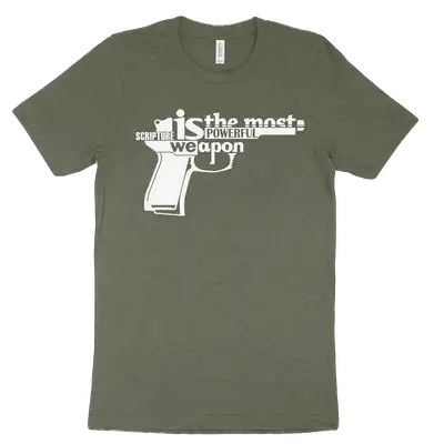 Scripture Is the Most Powerful Weapon Tee