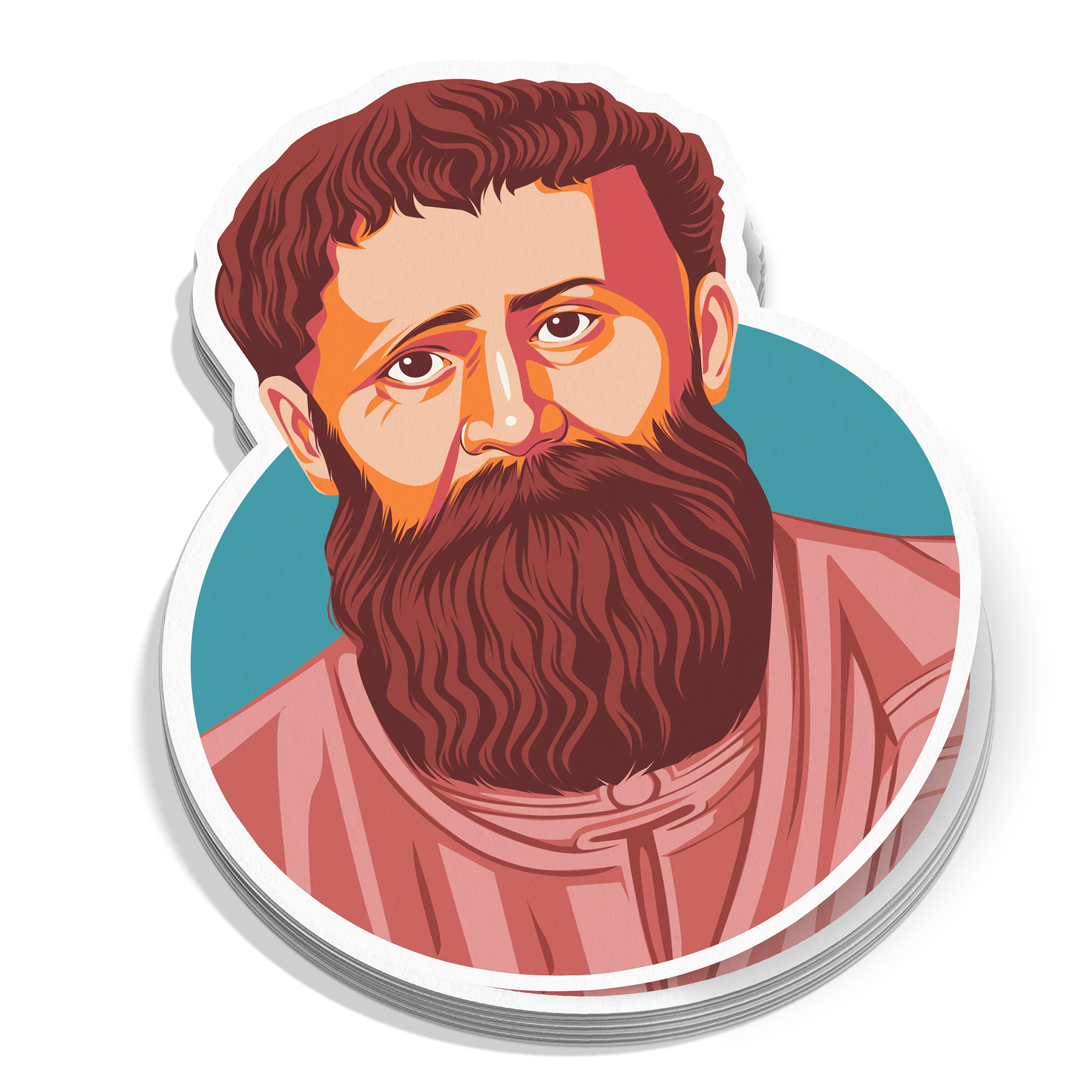 Saint Augustine Portrait Sticker