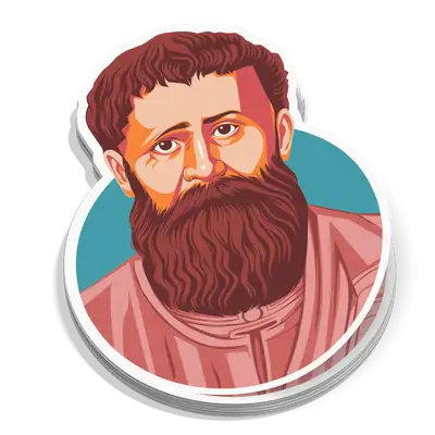 Saint Augustine Portrait Sticker
