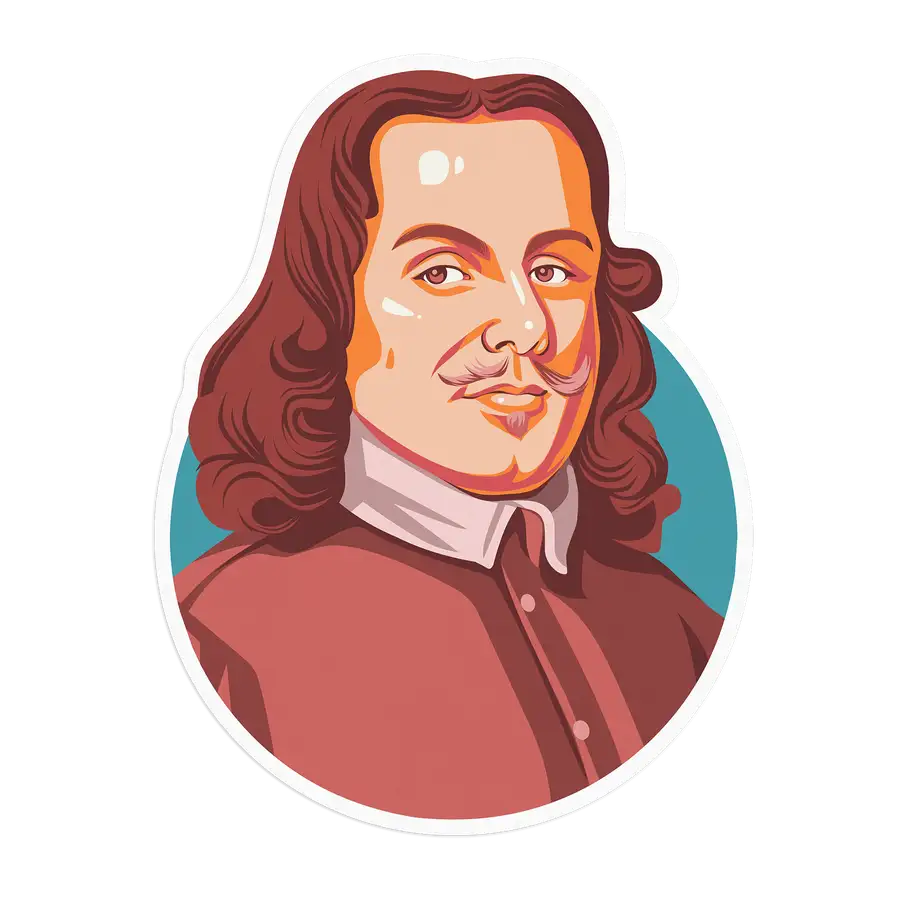 John Bunyan Portrait Sticker #2