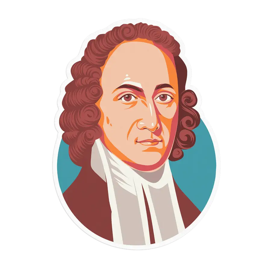 Jonathan Edwards Portrait Sticker #2