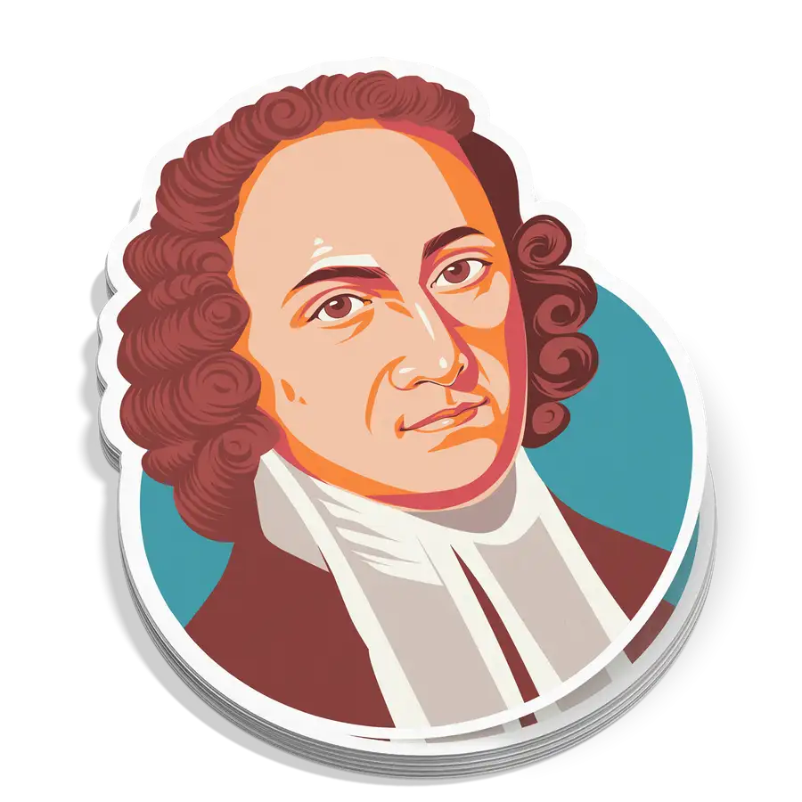 Jonathan Edwards Portrait Sticker
