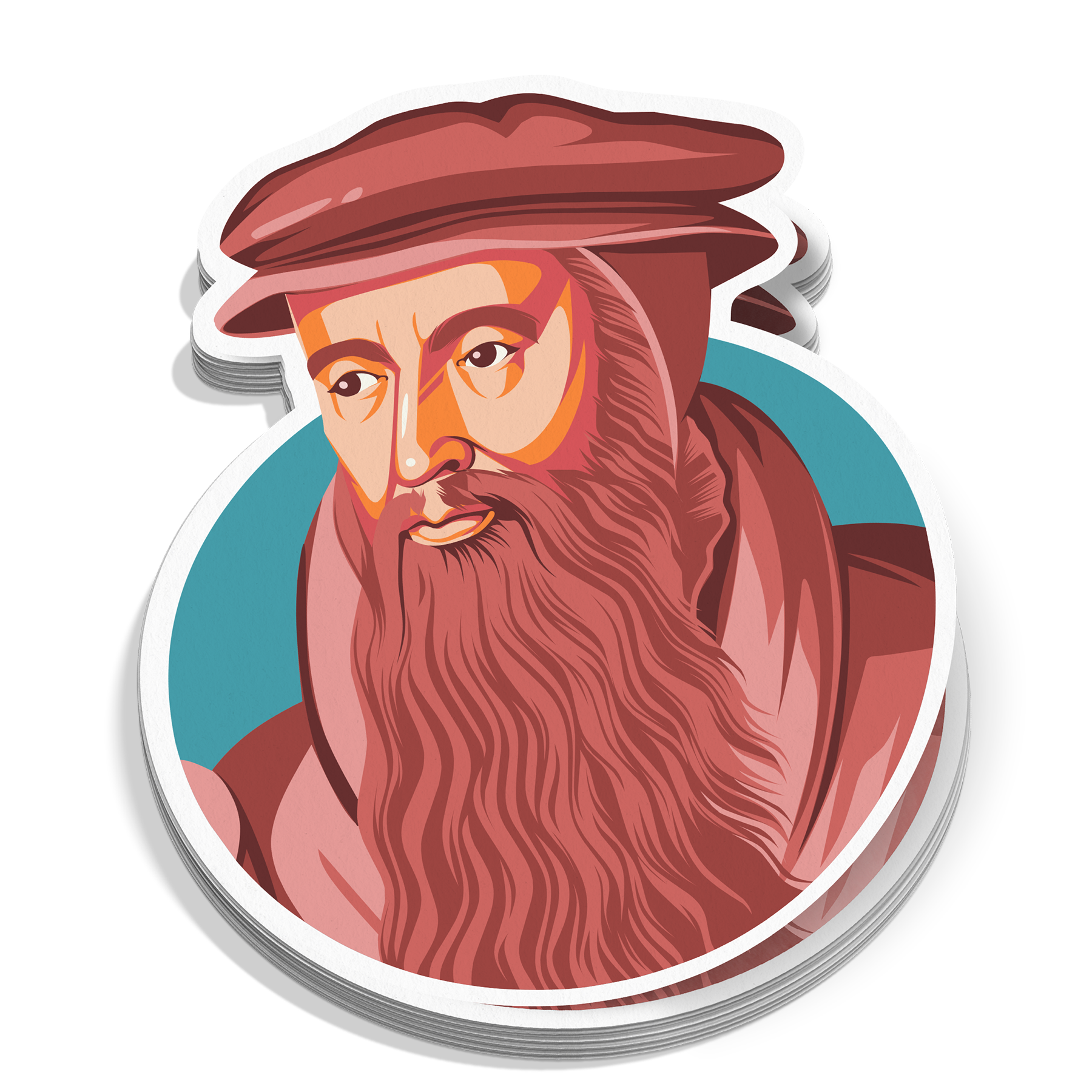 John Knox Portrait Sticker