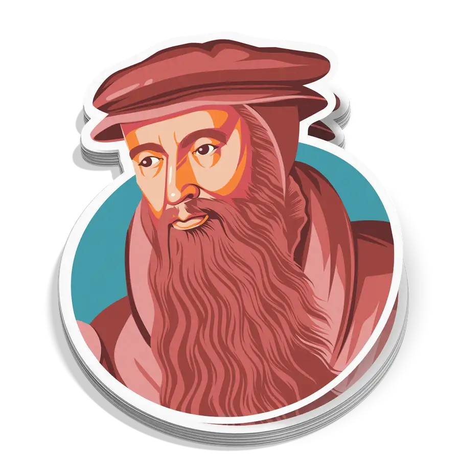 John Knox Portrait Sticker