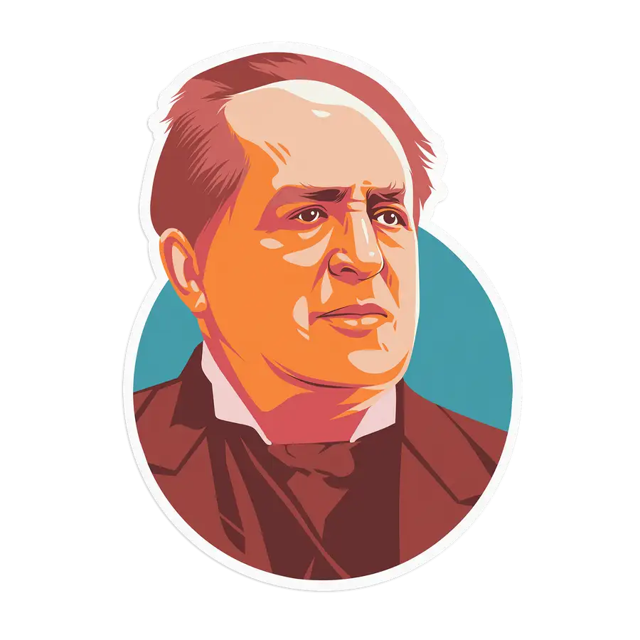 Abraham Kuyper Portrait Sticker #2