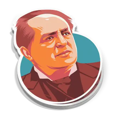 Abraham Kuyper Portrait Sticker