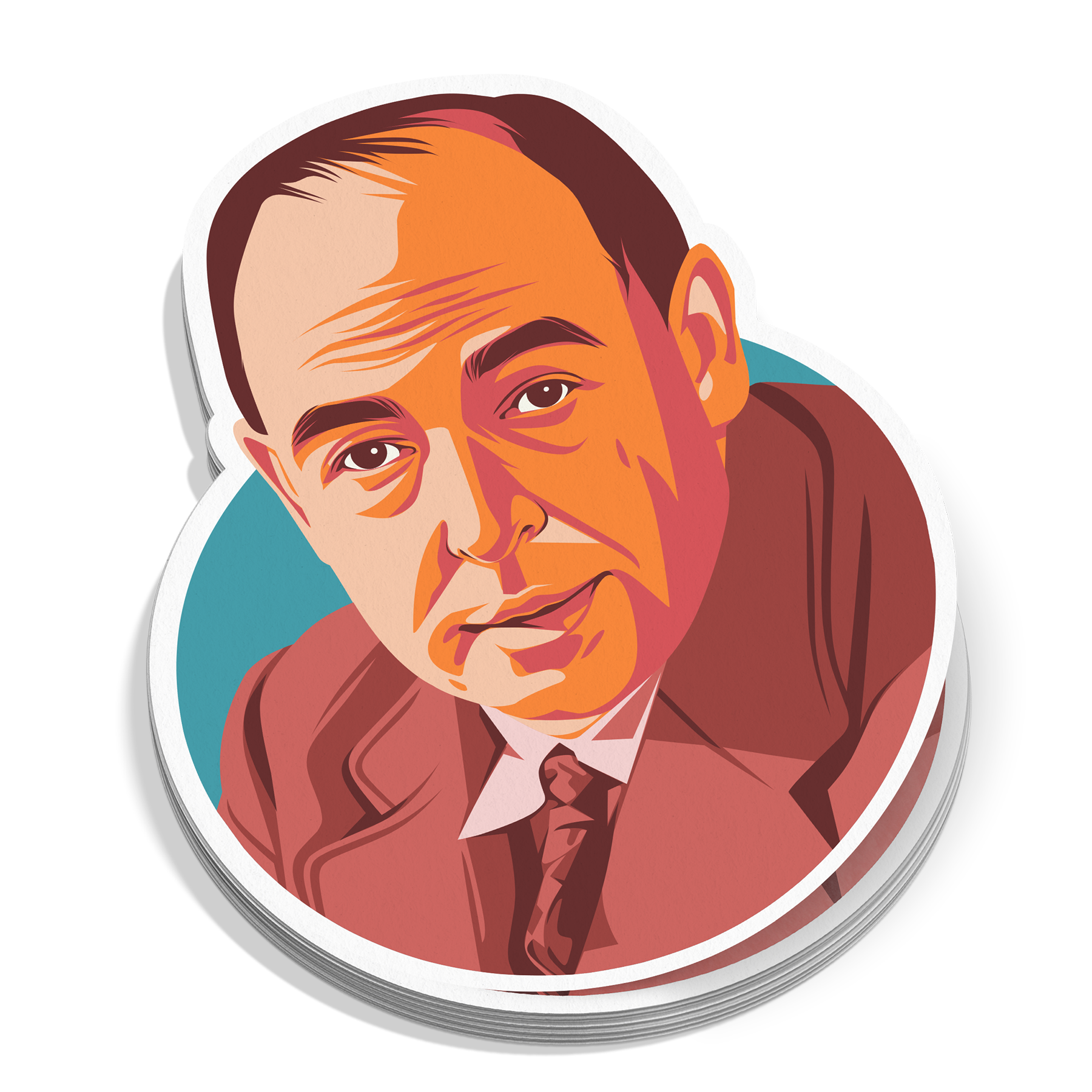 C.S. Lewis Portrait Sticker