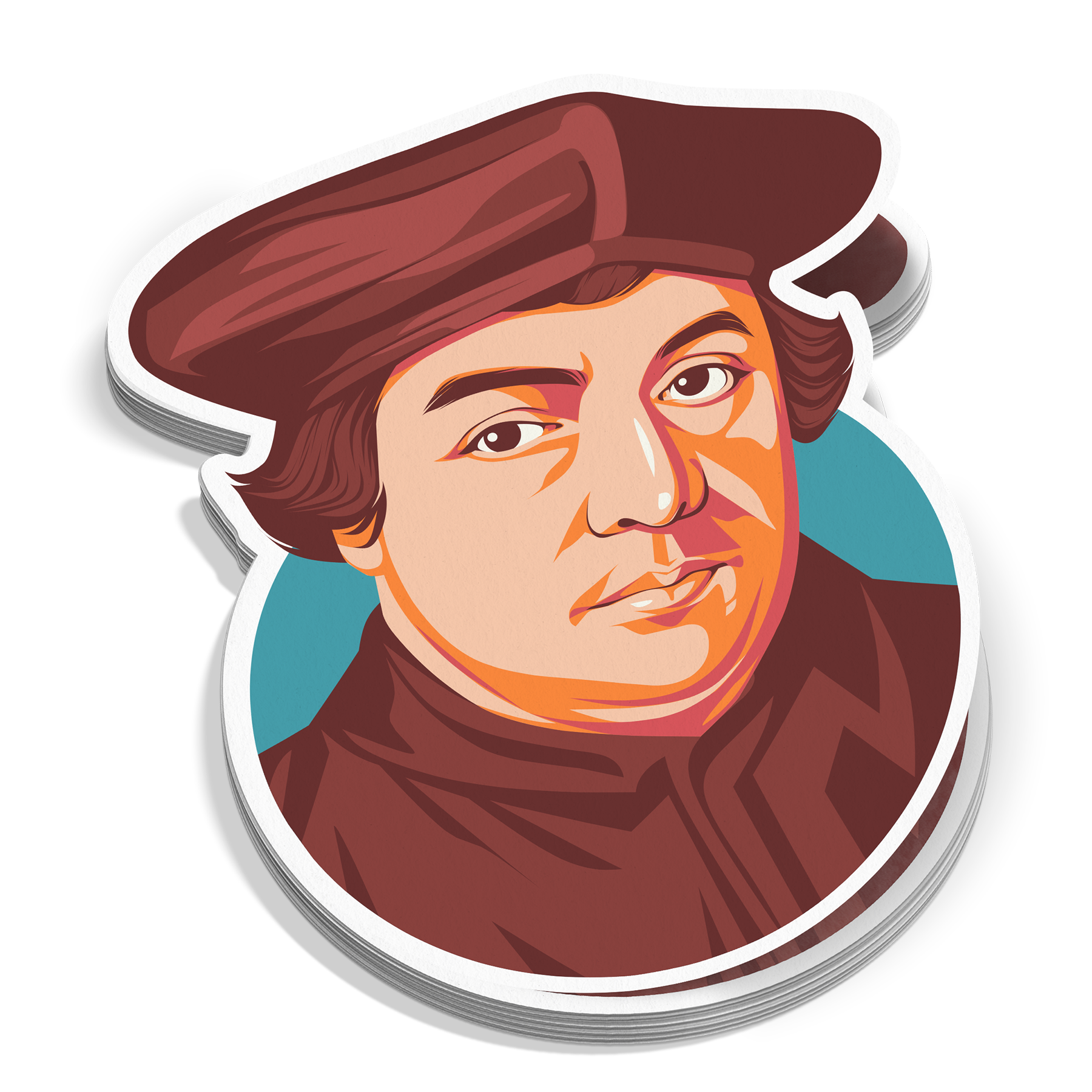 Martin Luther Portrait Sticker