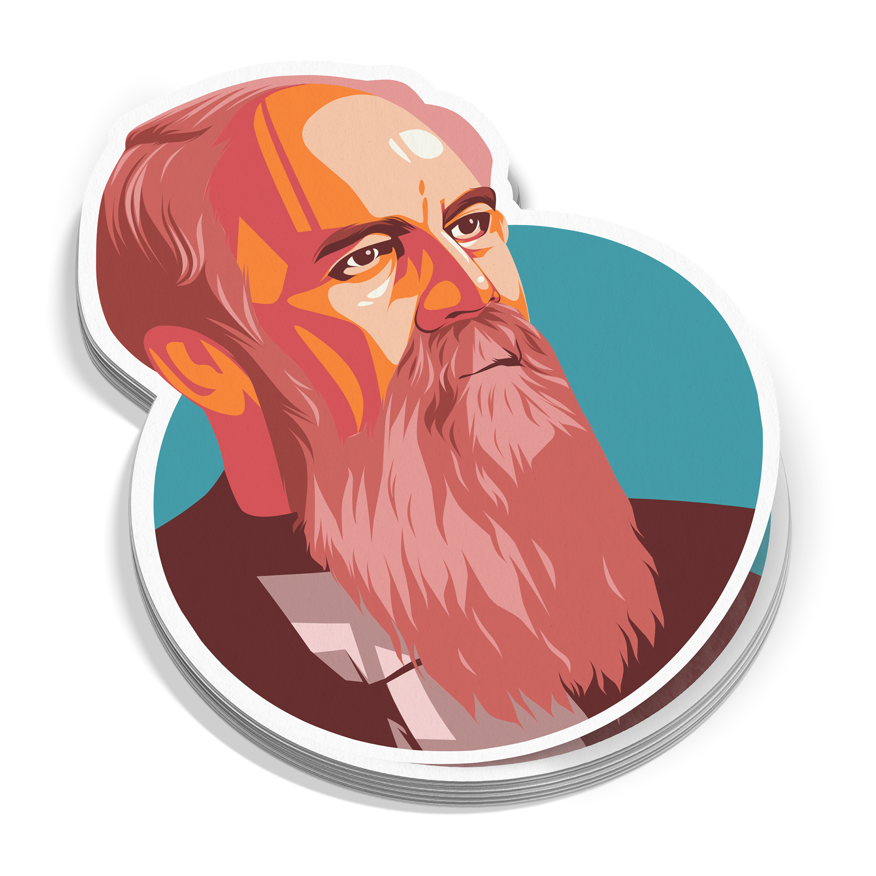 JC Ryle Portrait Sticker