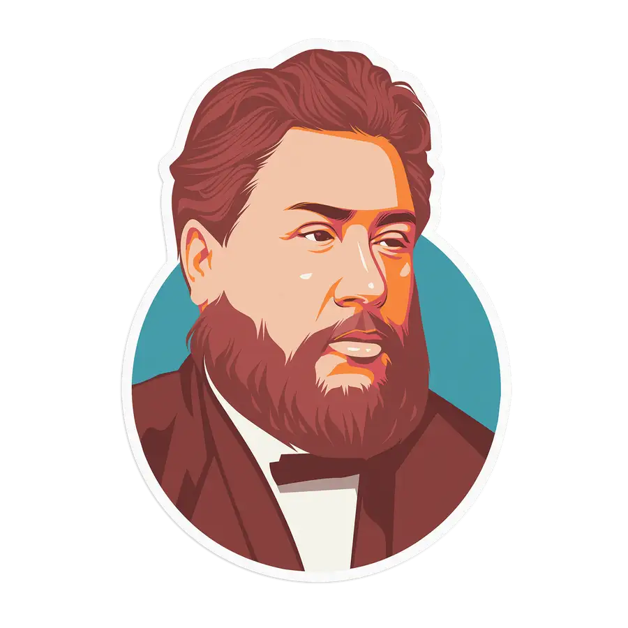 Charles Spurgeon Portrait Sticker #2
