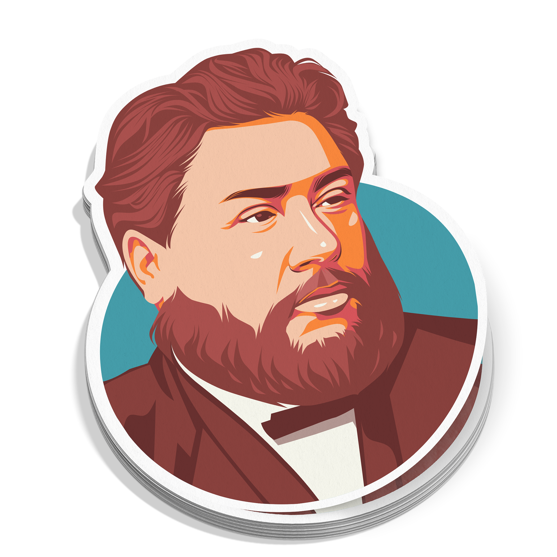 Charles Spurgeon Portrait Sticker