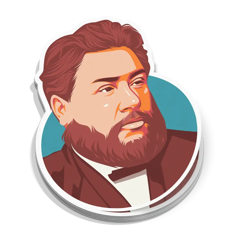Charles Spurgeon Portrait Sticker