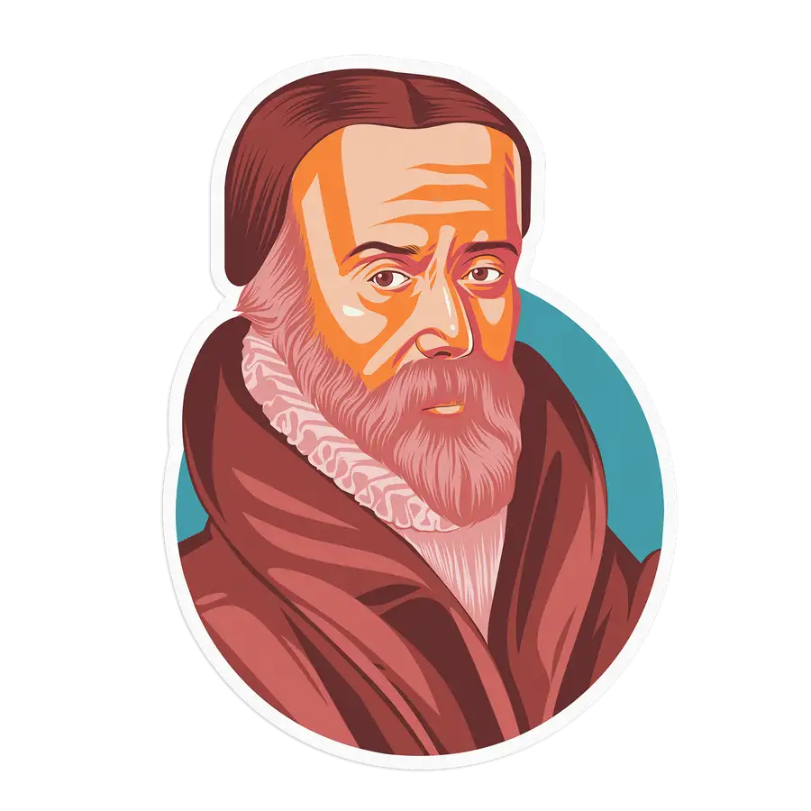 William Tyndale Portrait Sticker #2