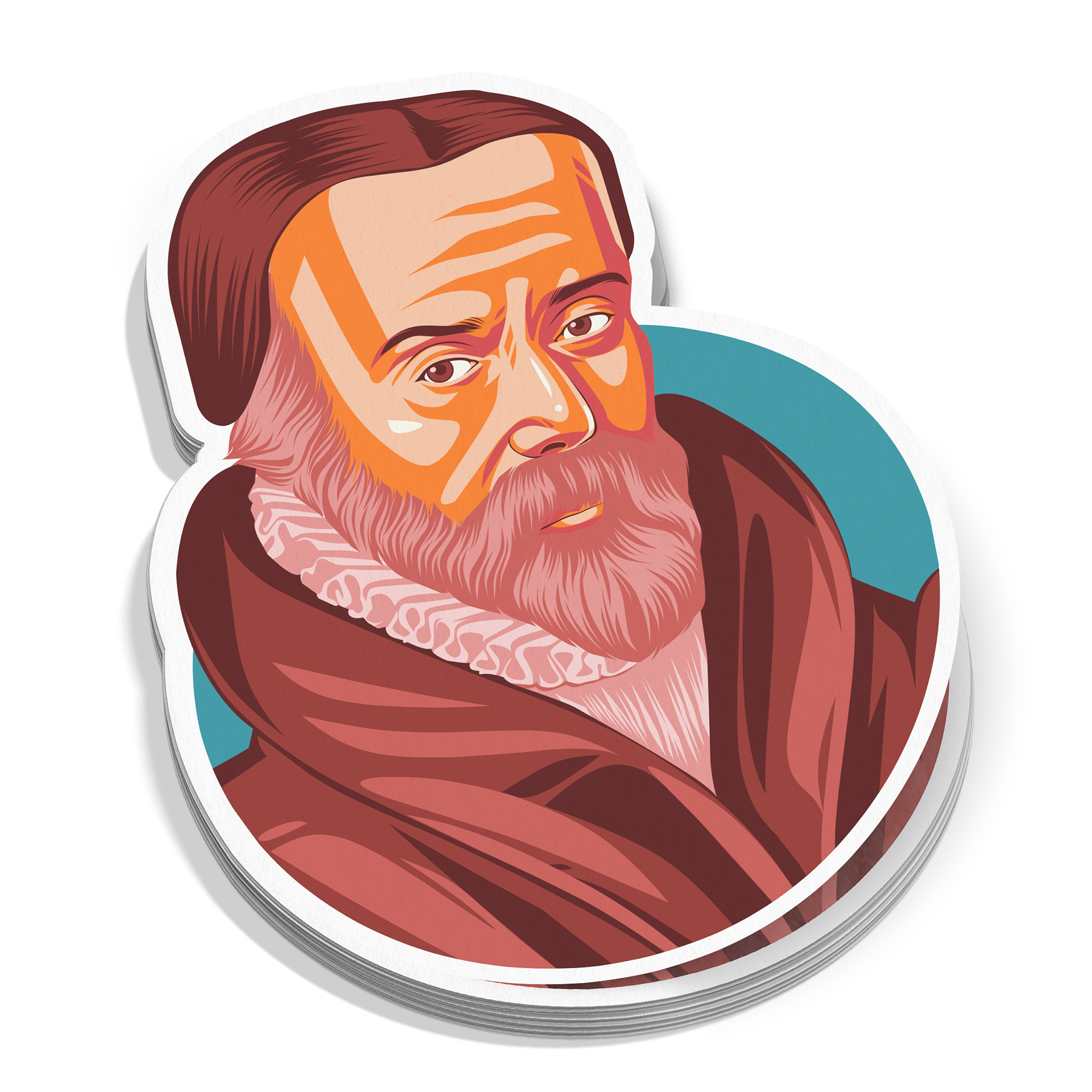 William Tyndale Portrait Sticker