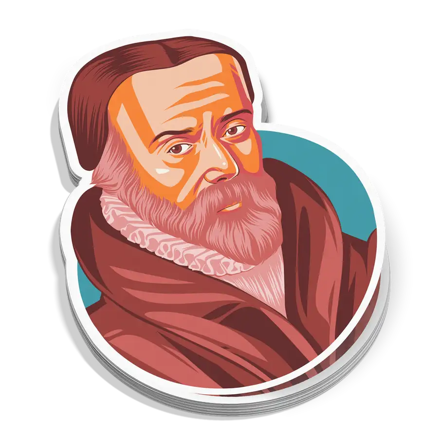William Tyndale Portrait Sticker