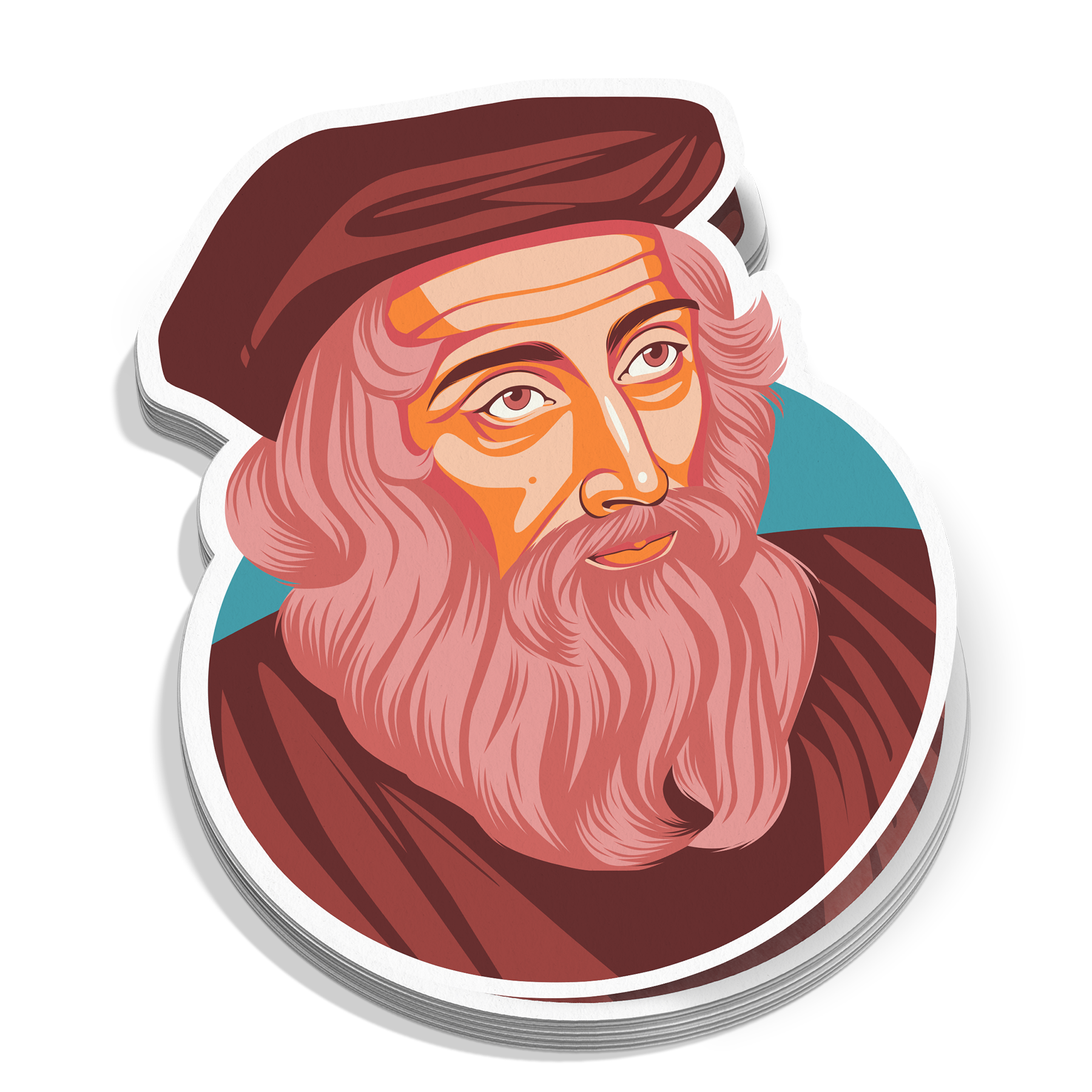 John Wycliffe Portrait Sticker