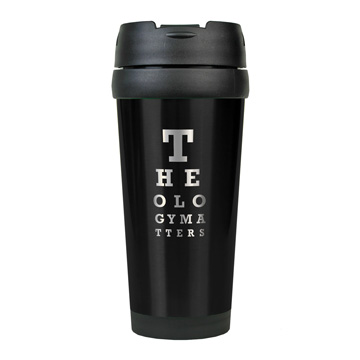 Theology Matters (Eye Chart) Stainless Steel Travel Mug