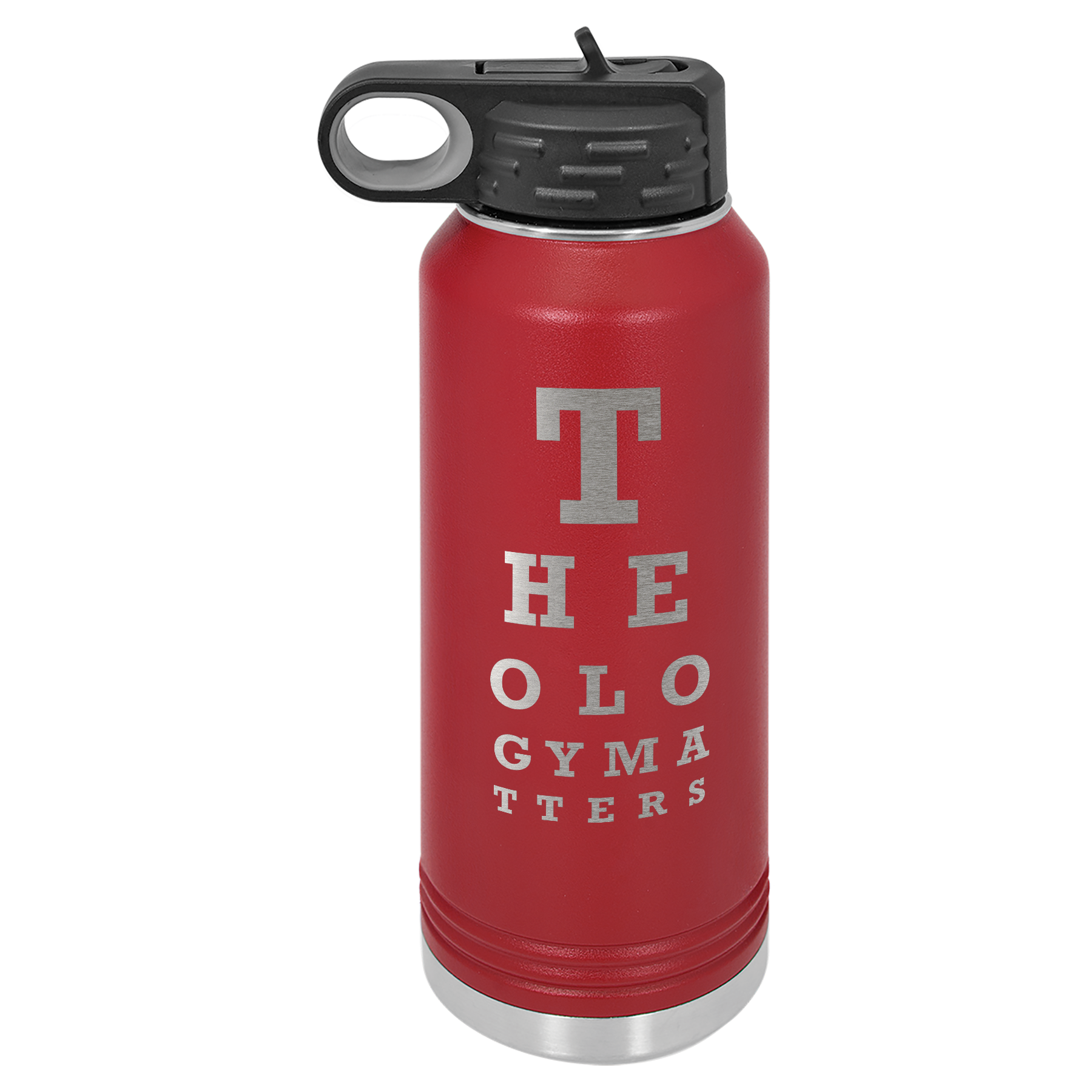 Theology Matters (Eye Chart) Insulated Bottle