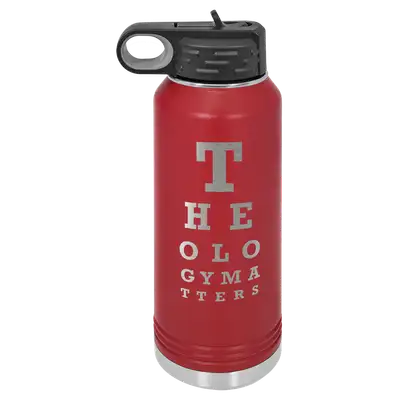 Theology Matters (Eye Chart) Insulated Bottle
