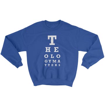Theology Matters (Eye Chart) Crewneck Sweatshirt