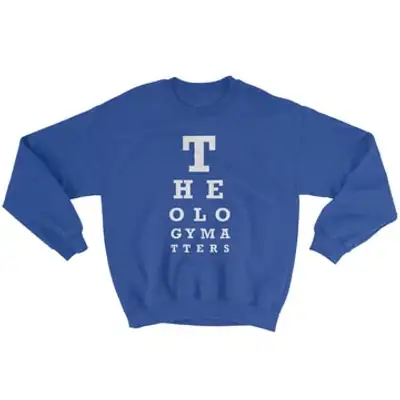 Theology Matters (Eye Chart) Crewneck Sweatshirt