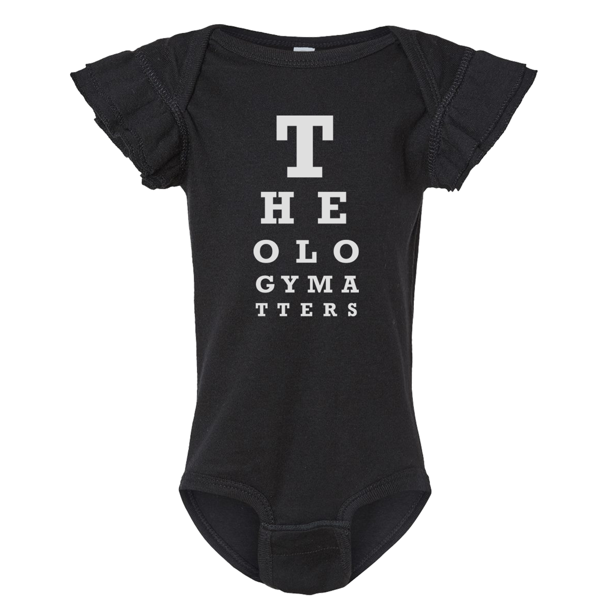 Theology Matters Ruffled Onesie