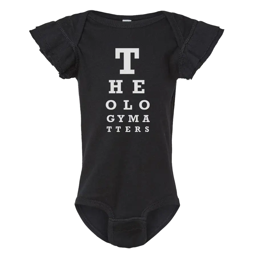 Theology Matters Ruffled Onesie