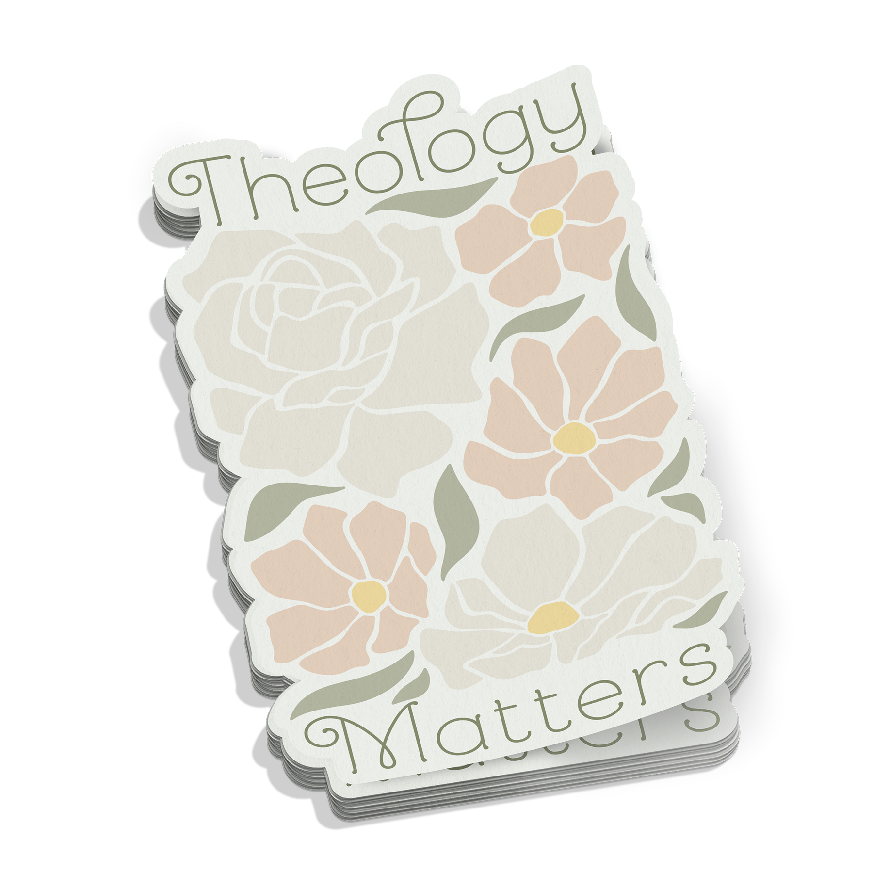Theology Matters (Floral) Sticker