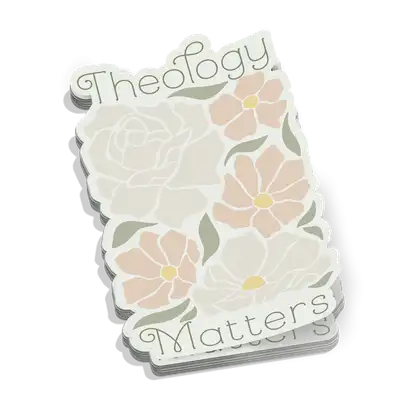 Theology Matters (Floral) Sticker