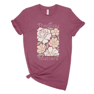 Theology Matters Floral Unisex Tee