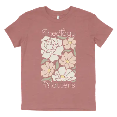 Theology Matters Floral  Youth Tee