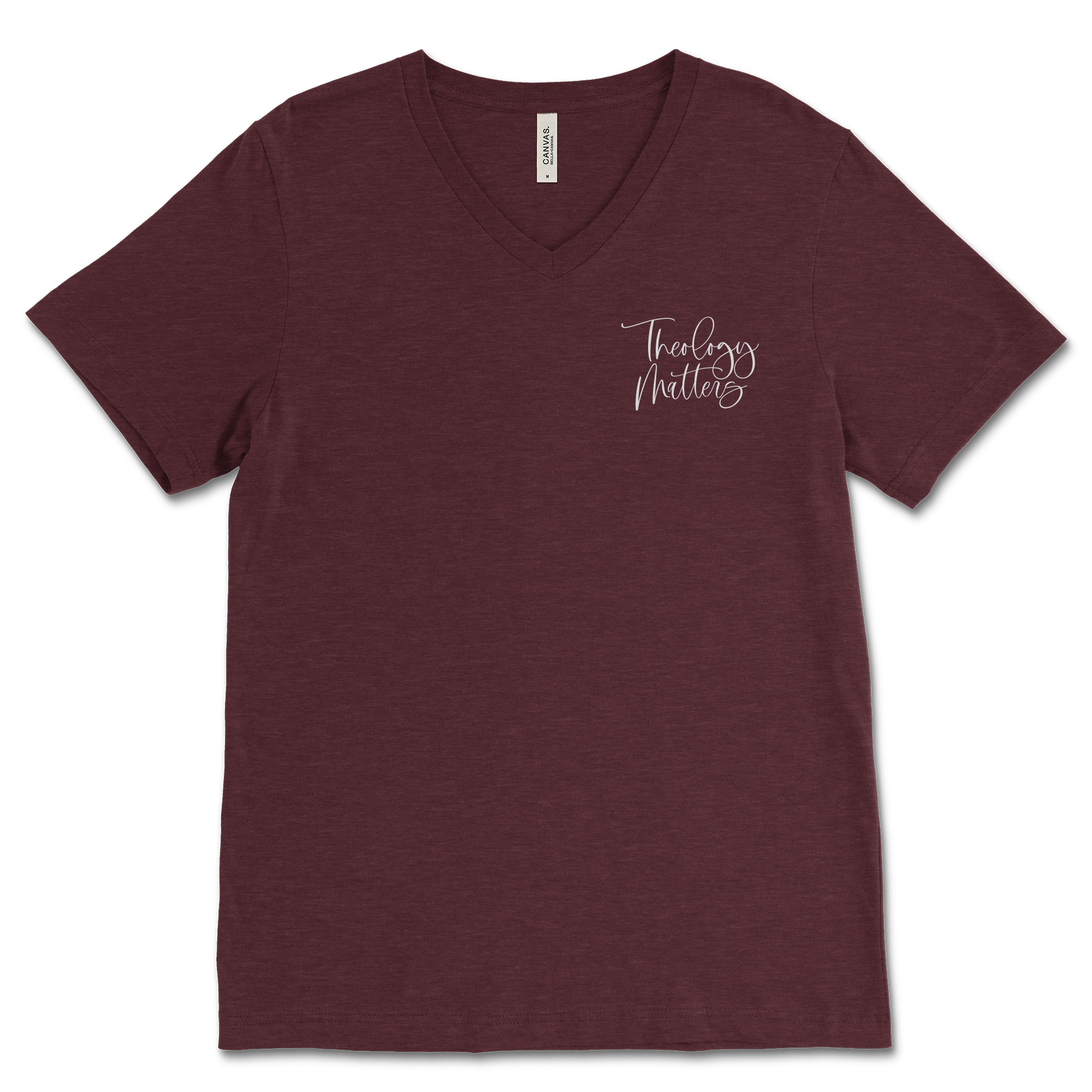 Theology Matters Left Chest V‐Neck Tee