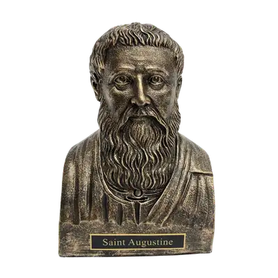 Saint Augustine Statue Bust