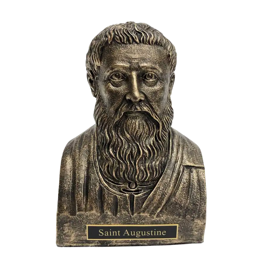 Saint Augustine Statue Bust