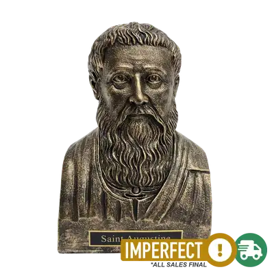 Saint Augustine Statue Bust
