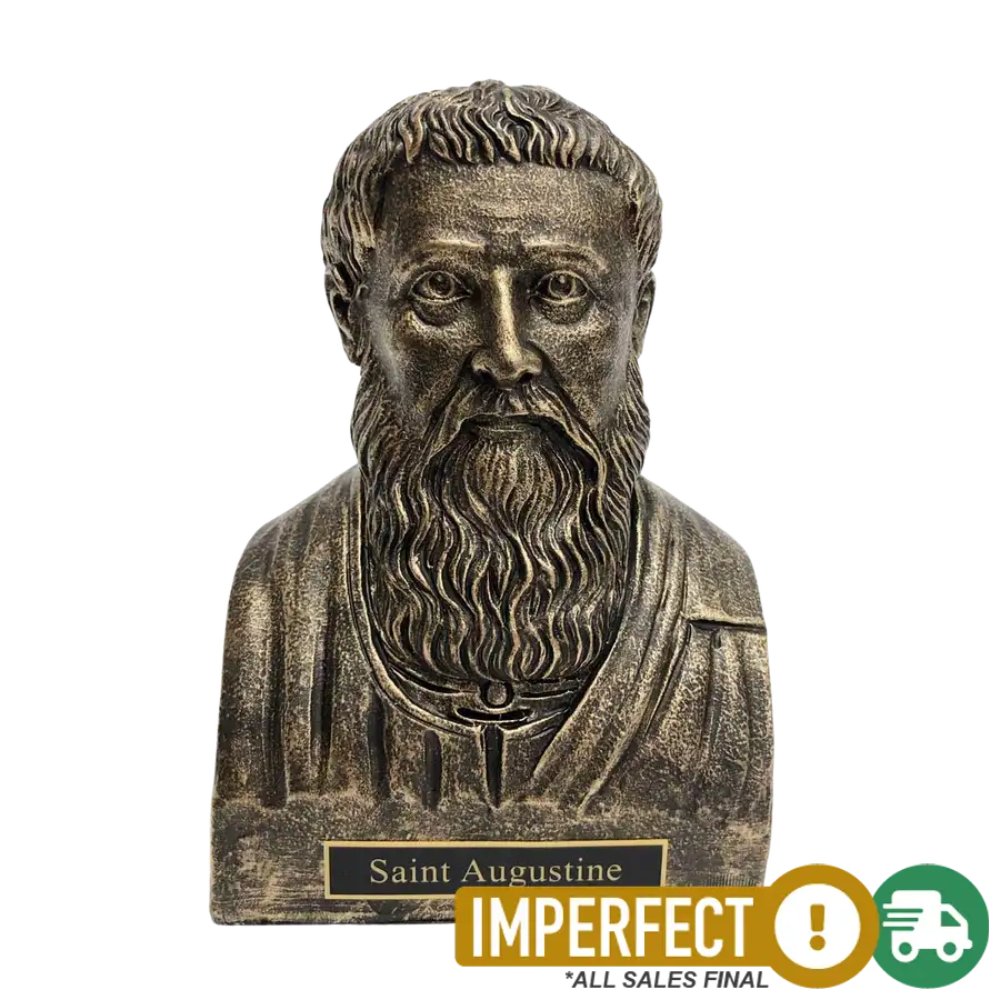 Saint Augustine Statue Bust