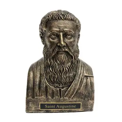 Saint Augustine Statue Bust
