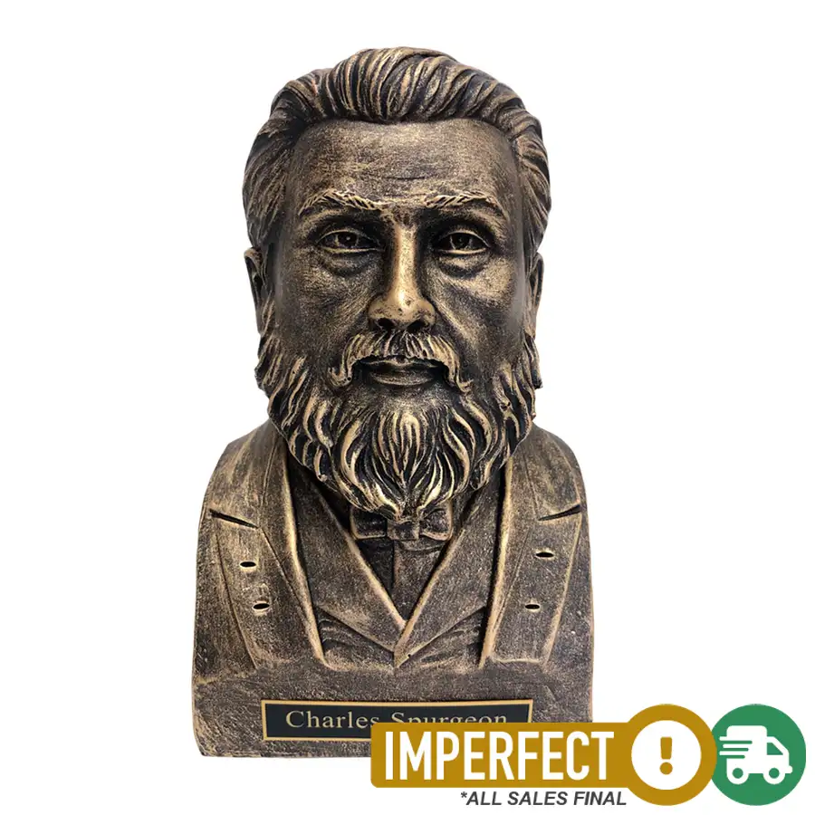Clearance: Charles Spurgeon Statue Bust &dash; Bronze Seconds