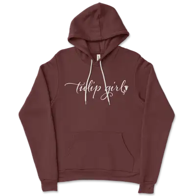 Tulip Girl Ladies Hoodie