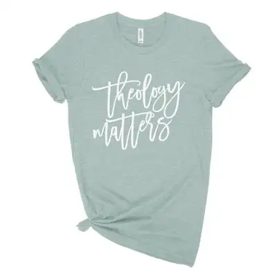 Theology Matters Script Unisex Tee