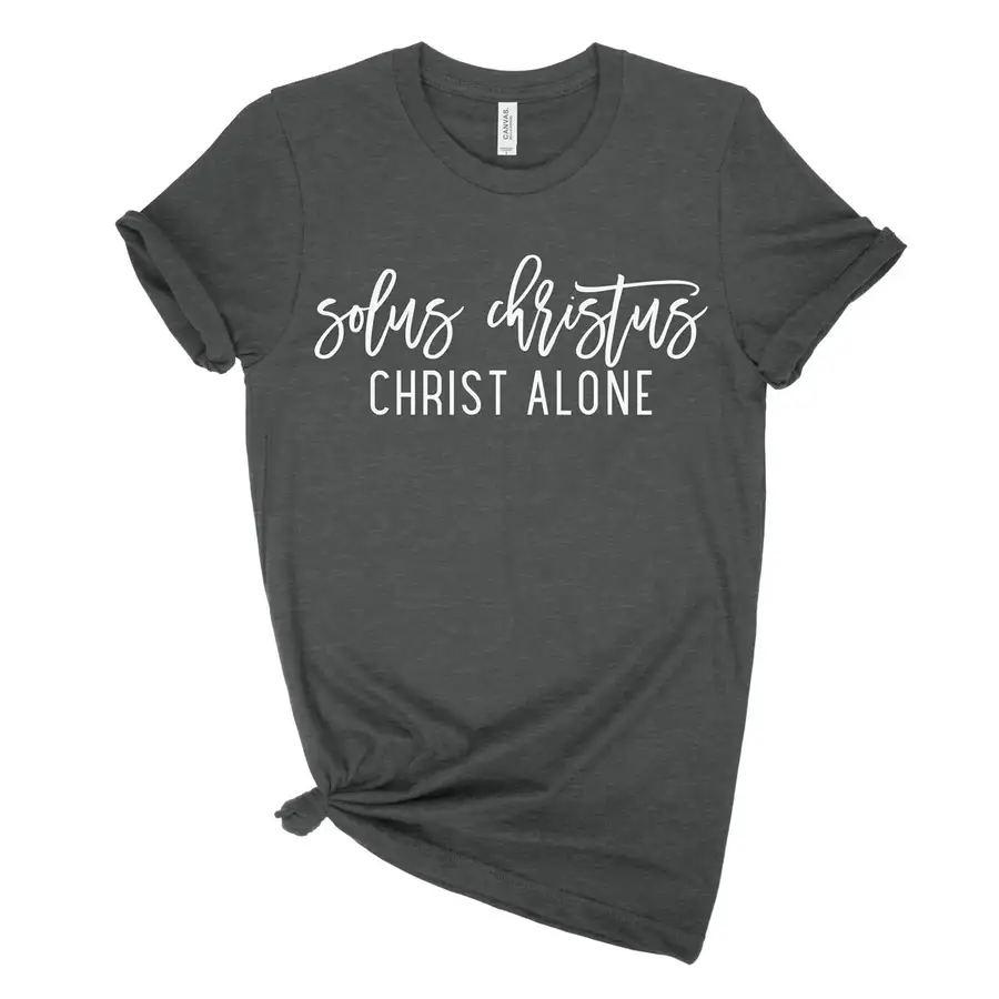 Solus Christus Script Unisex Tee