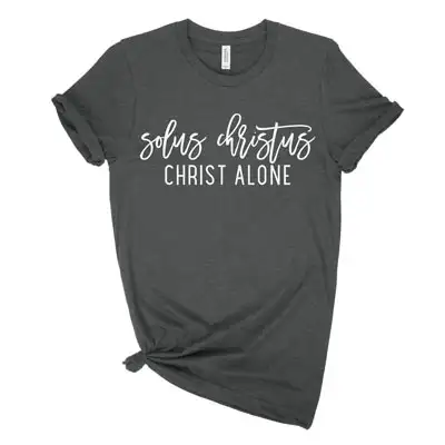 Solus Christus Script Unisex Tee