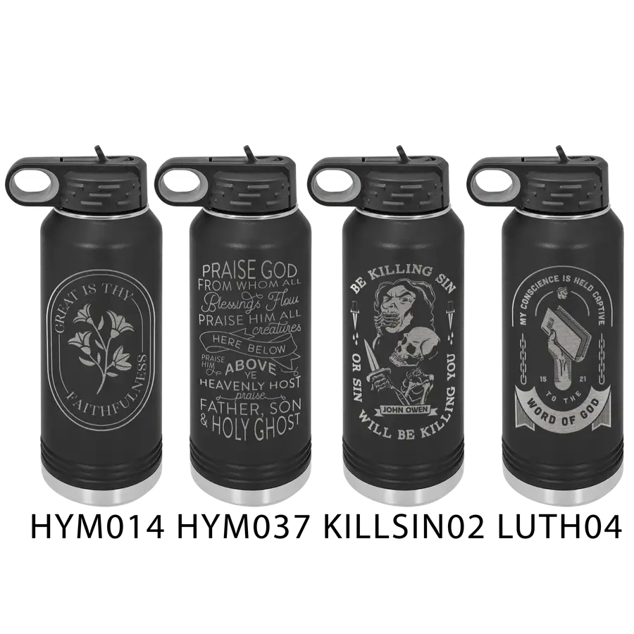 Black 20 Oz Insulated Bottle #4