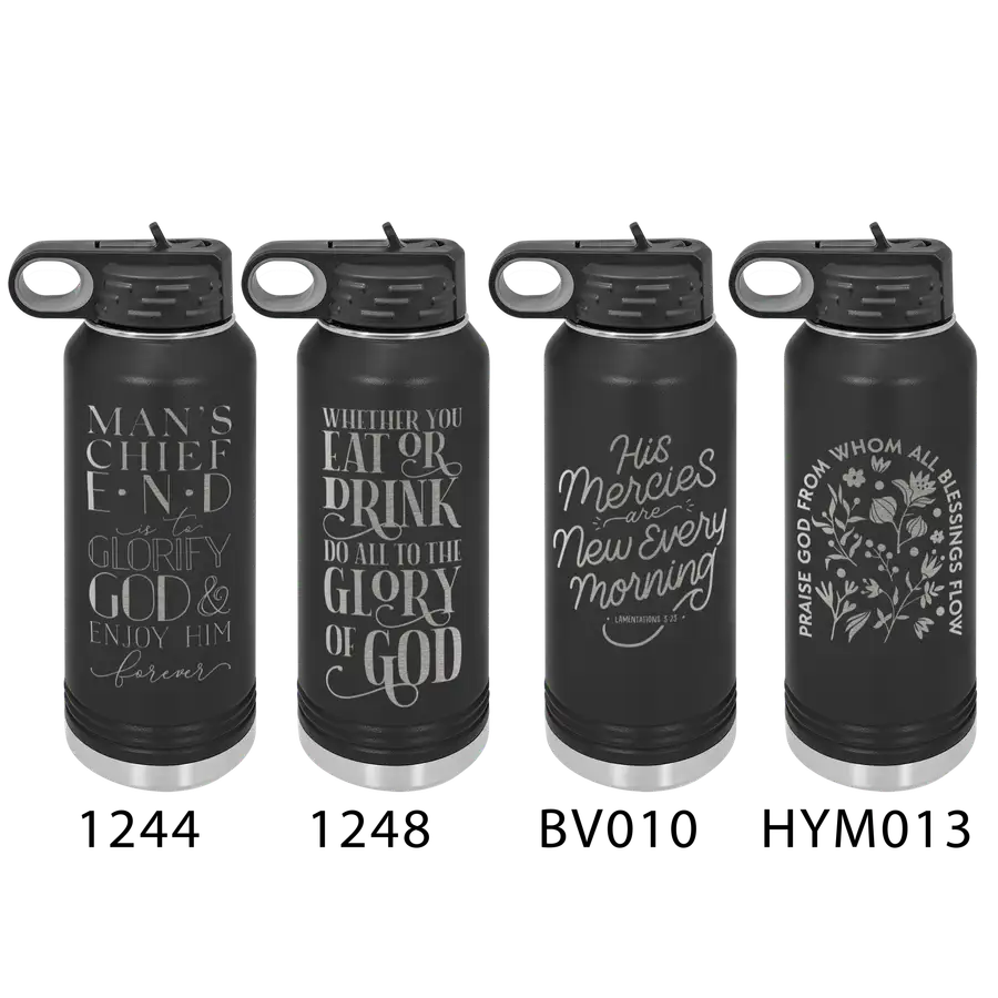 Black 20 Oz Insulated Bottle #5