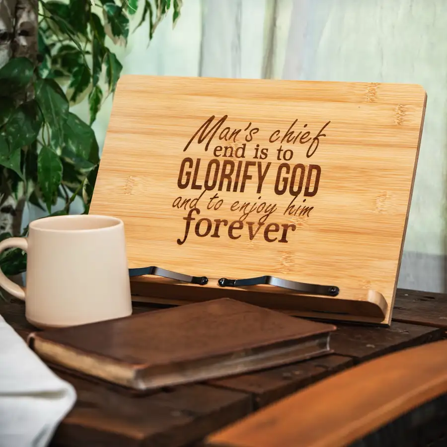 Glorify God and Enjoy Him Book Stand