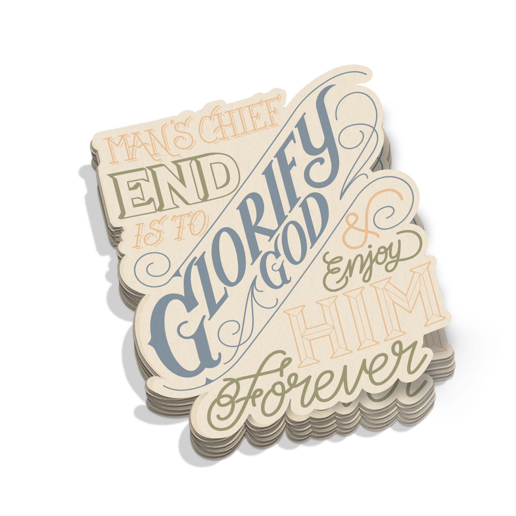 Man's Chief End Sticker