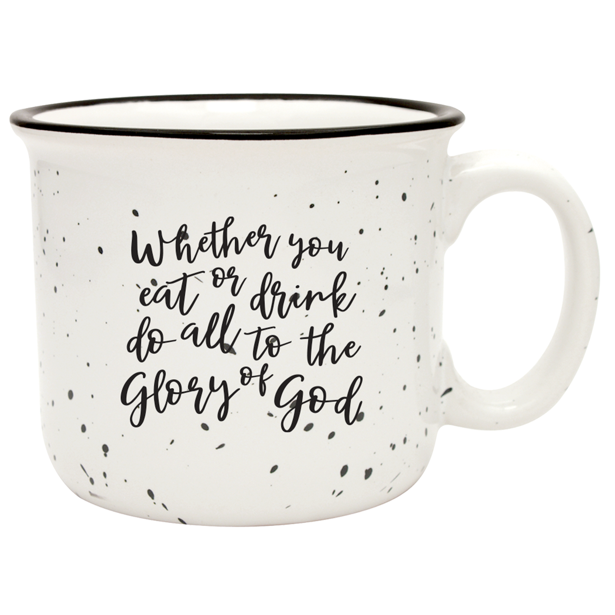 Whether You Eat or Drink (Script) Camp Mug