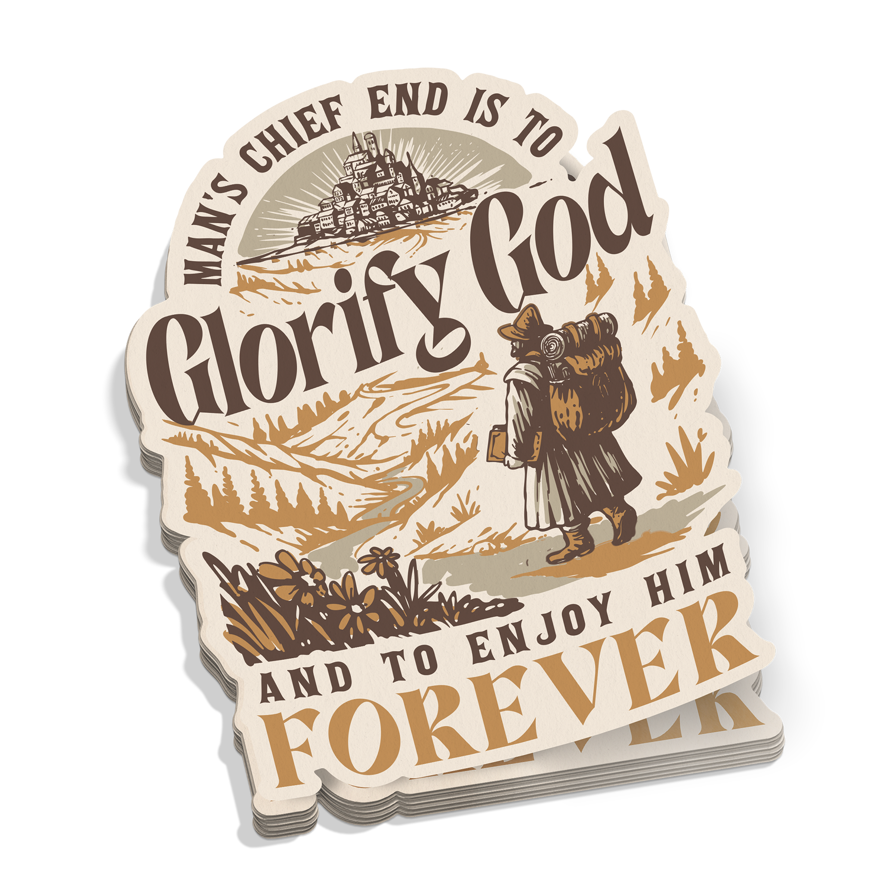 Glorify God And Enjoy Him Sticker