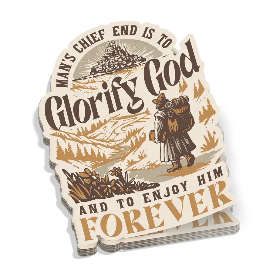 Glorify God And Enjoy Him Sticker