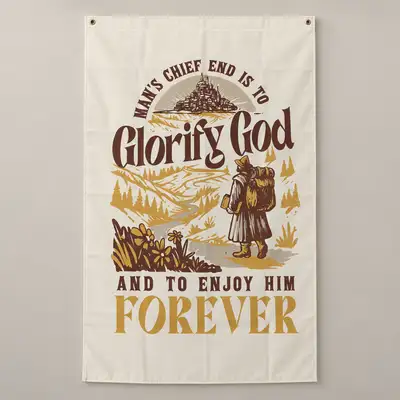 Glorify God And Enjoy Him Flag [PREORDER]